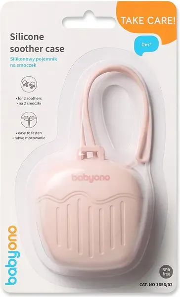 Изображение товара Контейнер для пустышки BabyOno 1656/02 (розовый)