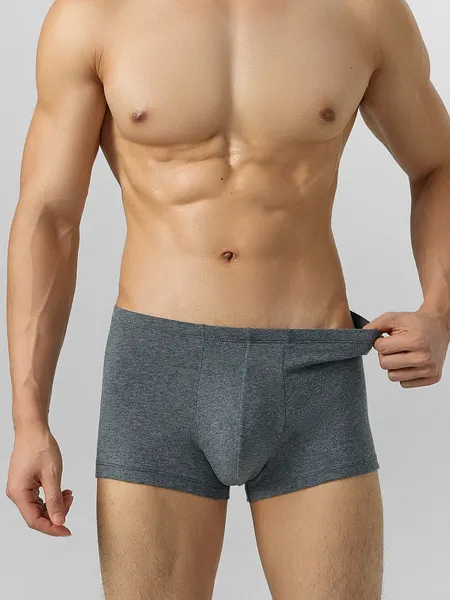 Изображение товара Комплект мужских трусов Mark Formelle 411122-2 (р.110-120, темно-серый меланж 4348-F/темно-синий)