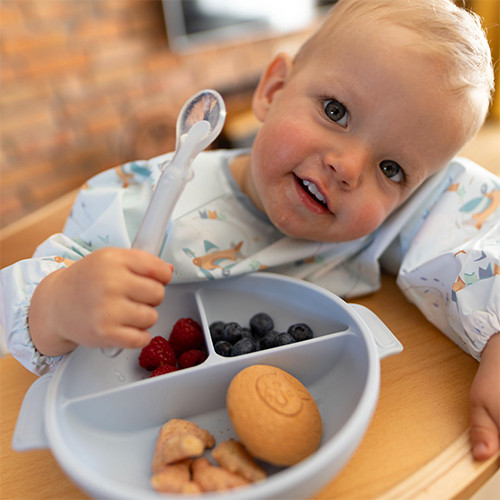 Изображение товара Тарелка для кормления BabyOno 1661/01 (голубой)