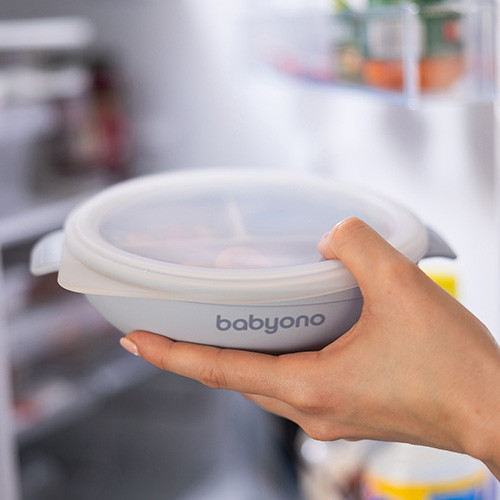 Изображение товара Тарелка для кормления BabyOno 1661/01 (голубой)