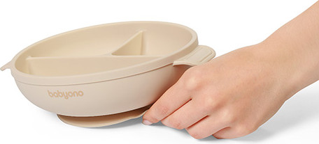 Изображение товара Тарелка для кормления BabyOno 1661/03 (бежевый)