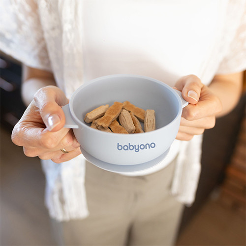 Изображение товара Тарелка для кормления BabyOno 1662/01 (голубой)