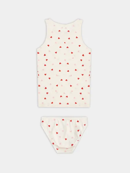 Изображение товара Комплект бельевой детский Mark Formelle 447006 (р.164-84, сердечки на молоке)