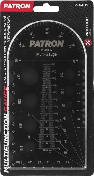 Изображение товара Шаблон разметочный Patron Измерительный многофункциональный P-44095 (63740)