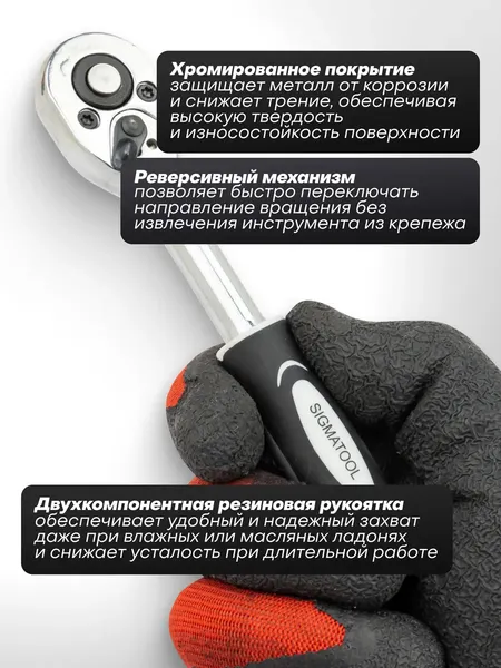 Изображение товара Трещотка Sigmatool 80233 (63411)