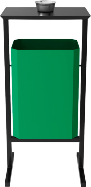 Изображение товара Урна уличная Allerd Стандарт 35л с пепельницей (зеленый)