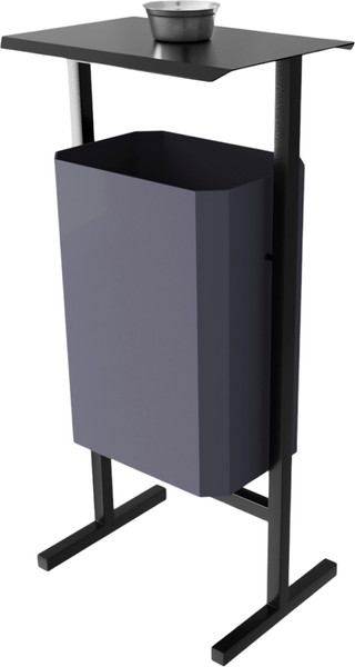 Изображение товара Урна уличная Allerd Стандарт 35л с пепельницей (серый)