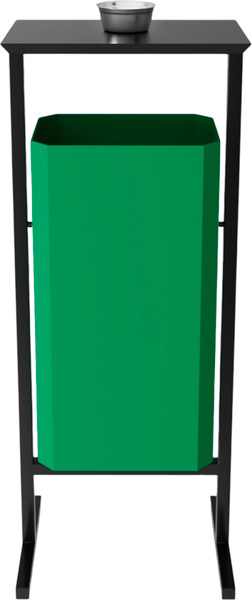 Изображение товара Урна уличная Allerd Стандарт 50л с пепельницей (зеленый)