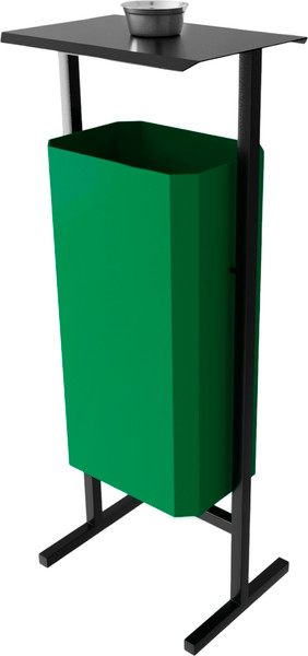 Изображение товара Урна уличная Allerd Стандарт 50л с пепельницей (зеленый)