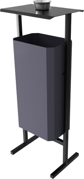 Изображение товара Урна уличная Allerd Стандарт 50л с пепельницей (серый)