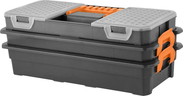 Изображение товара Органайзер для инструментов Blocker Expert 16 с двумя лотками / BR396110026 (серо-свинцовый/оранжевый)