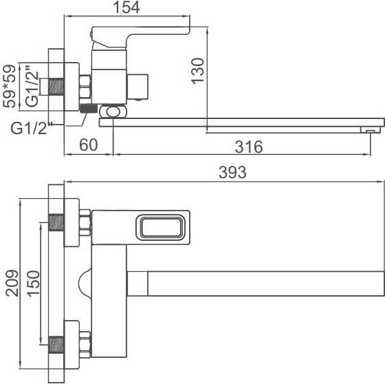 Изображение товара Смеситель Gerhans K13127