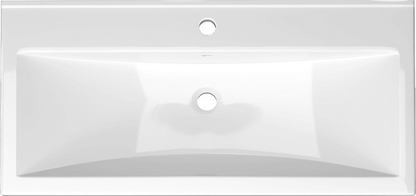 Изображение товара Тумба с умывальником Belux Неаполь Н 100-02 + Тобаго 100 ФС (1, белый глянцевый)