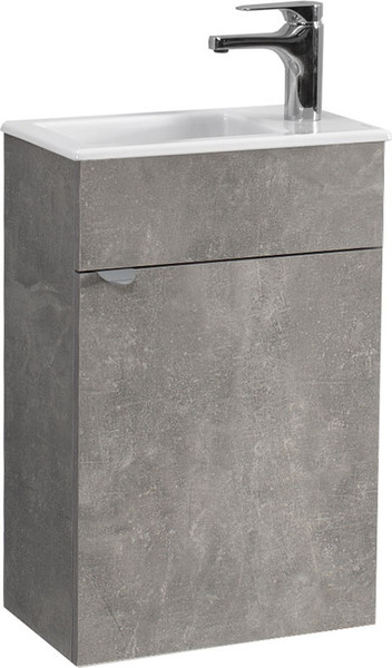 Изображение товара Тумба с умывальником Belux Бергамо-Женева НП40 + Женева 40 ФС (31, бетон чикаго/светло-серый/фаянс)