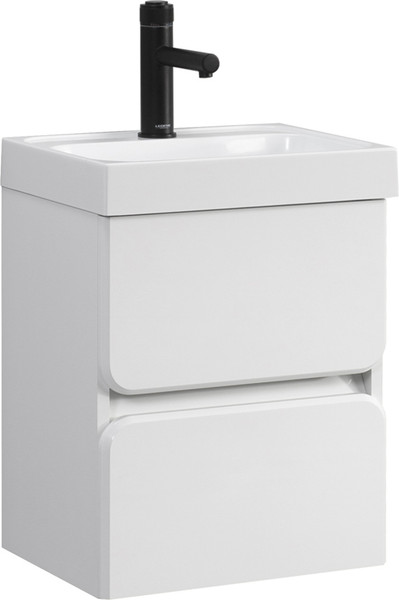 Изображение товара Тумба с умывальником Belux Бостон НП 40-02 + Бостон 400 (1, белый глянец)