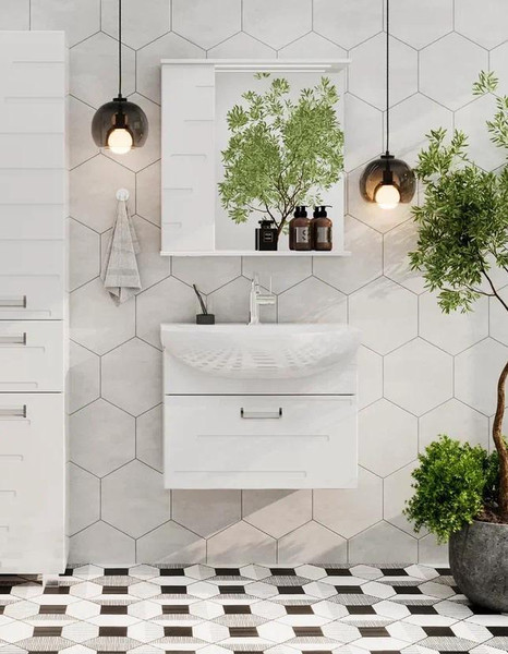 Изображение товара Тумба с умывальником Volna Joli 70.1Y Балтика + Балтика 70 (подвесная)