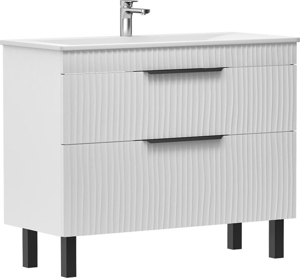 Изображение товара Тумба с умывальником Volna Lotty 100.2Y Pulsus + Pulsus 100 (напольная)