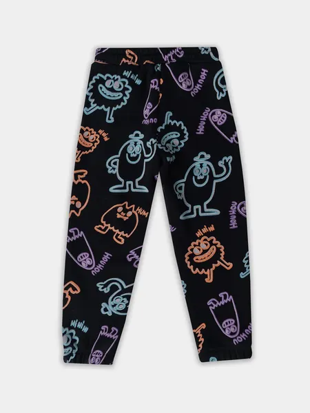 Изображение товара Брюки спортивные детские Mark Formelle 183372 (р.104-56-51, призраки на черном)