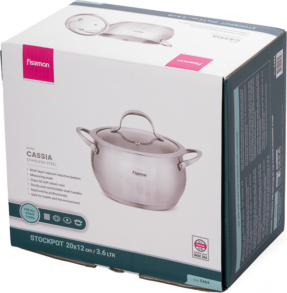 Изображение товара Кастрюля Fissman Cassia 5484