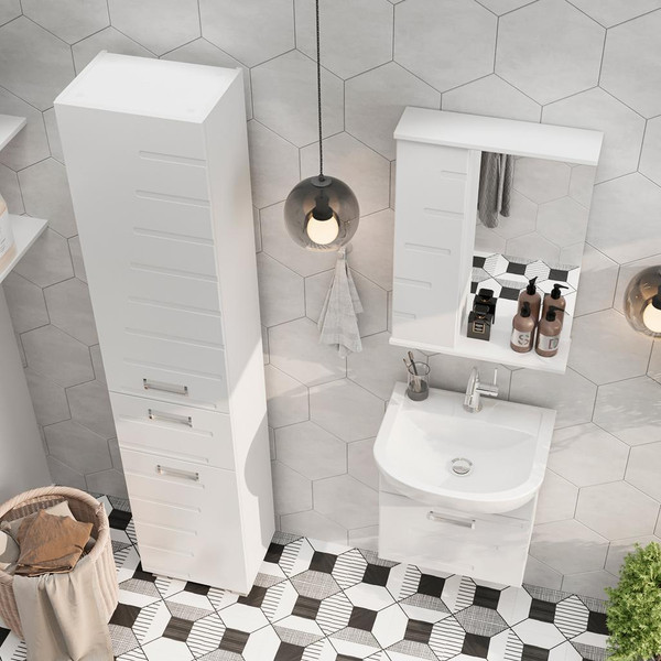 Изображение товара Тумба с умывальником Volna Joli 50.1Y Ладога + Ладога 50 (подвесная)