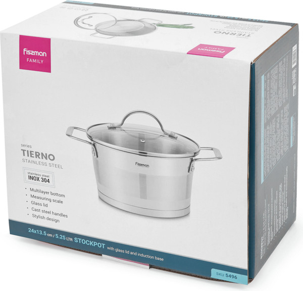 Изображение товара Кастрюля Fissman Tierno 5496