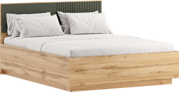 Изображение товара Двуспальная кровать Речицадрев Адель Р396.07 (дуб вотан/грин)
