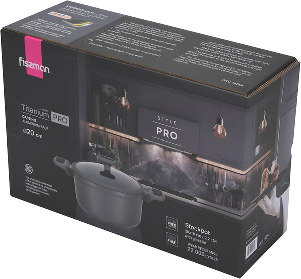 Изображение товара Кастрюля Fissman Titanium Pro 14584