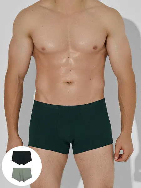 Изображение товара Комплект мужских трусов Mark Formelle 411122-2 (р.86-96, агава/зеленый бархат)