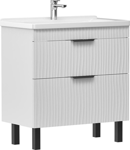 Изображение товара Тумба с умывальником Volna Lotty 80.2Y Миранда + Миранда 80 (напольная)