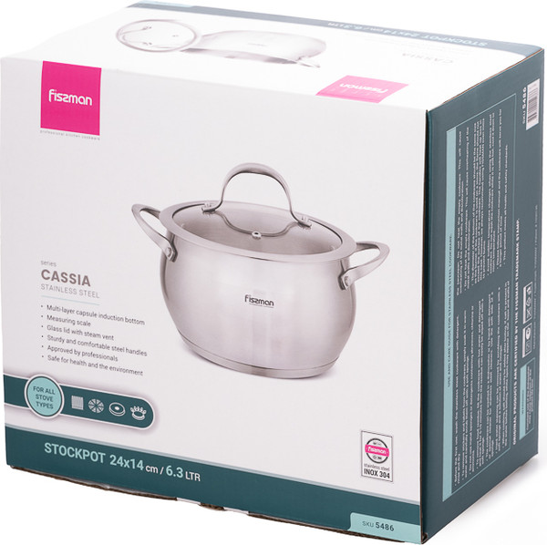 Изображение товара Кастрюля Fissman Cassia 5486