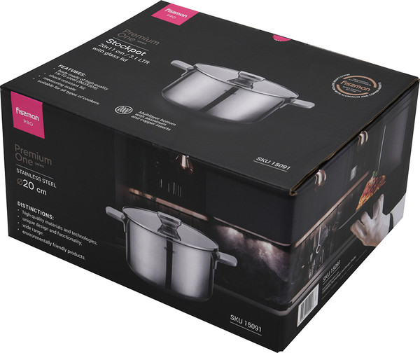 Изображение товара Кастрюля Fissman Premium One 15091