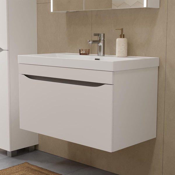 Изображение товара Тумба с умывальником Volna Prime 80.1Y + Prime 80 (подвесная)