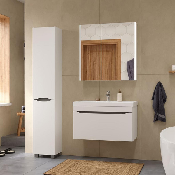Изображение товара Тумба с умывальником Volna Prime 80.1Y + Prime 80 (подвесная)