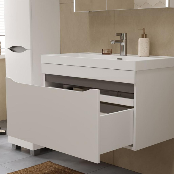 Изображение товара Тумба с умывальником Volna Prime 80.1Y + Prime 80 (подвесная)