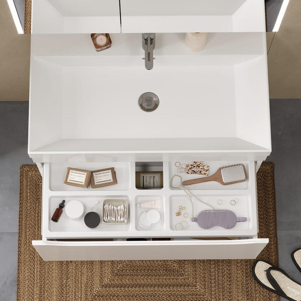 Изображение товара Тумба с умывальником Volna Prime 80.1Y + Prime 80 (подвесная)