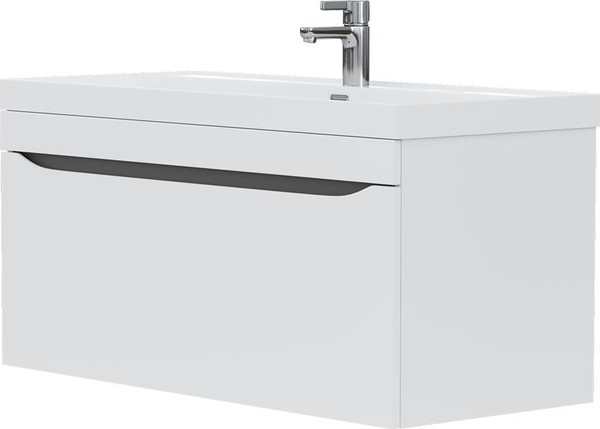 Изображение товара Тумба с умывальником Volna Prime 100.1Y + Prime 100 (подвесная)