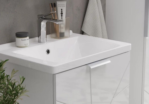 Изображение товара Тумба с умывальником Volna Twing 60.2Y Миранда Артвин + Миранда 60 (белый)