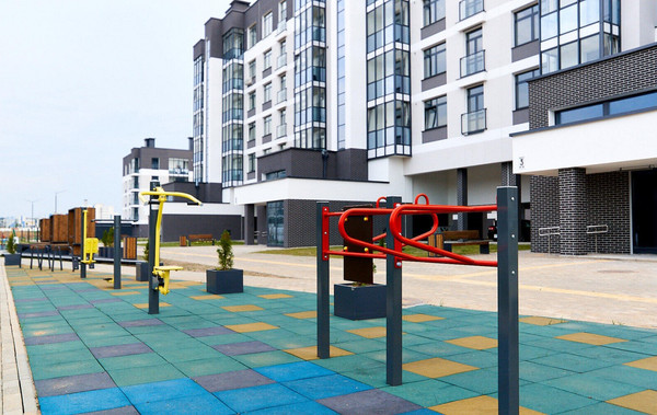 Изображение товара Резиновая плитка PAVINETTI 1000x1000x16 (графит)