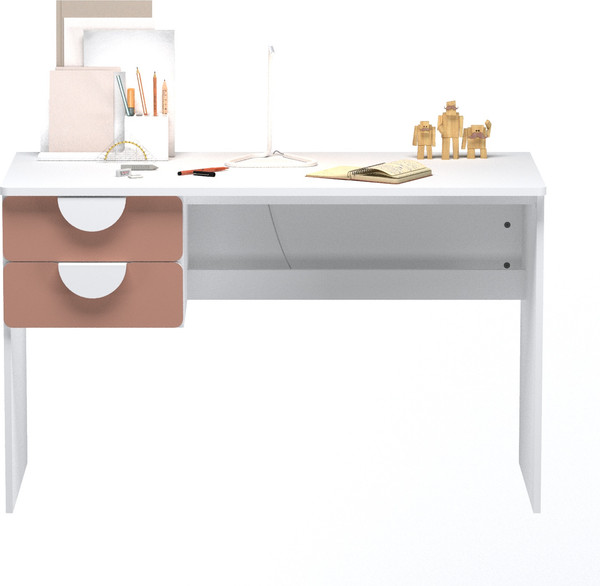 Изображение товара Письменный стол Mebelain Пикси 120х57х75 (мечтательный розовый)
