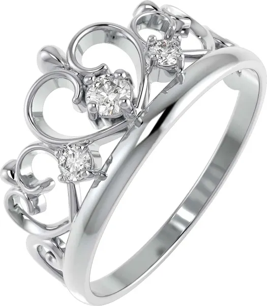 Изображение товара Кольцо из серебра ZORKA 0210003 (р.18, с фианитами)