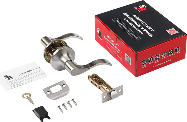 Изображение товара Ручка дверная Нора-М Isparus НН-05 (матовый никель)