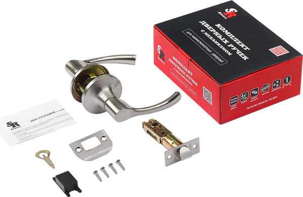 Изображение товара Ручка дверная Нора-М Isparus ТТ1-05 (матовый никель)