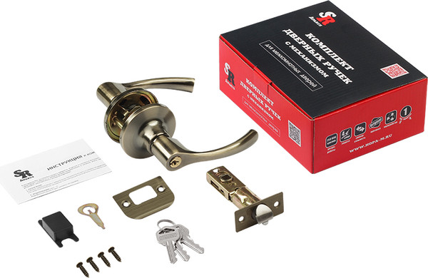 Изображение товара Ручка дверная Нора-М Isparus ТТ1-01 (старая бронза)