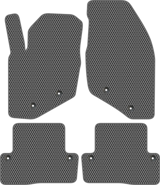 Изображение товара Комплект ковриков для авто Alicosta 1443_2-сер для Volvo S60 I седан 2000-2010 (EVA ромб, серый)