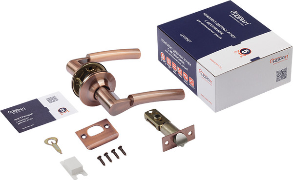 Изображение товара Ручка дверная Нора-М 5692 / АА-05 (старая медь)