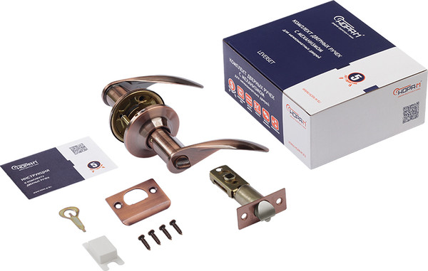 Изображение товара Ручка дверная Нора-М ТТ12-03 (старая медь)