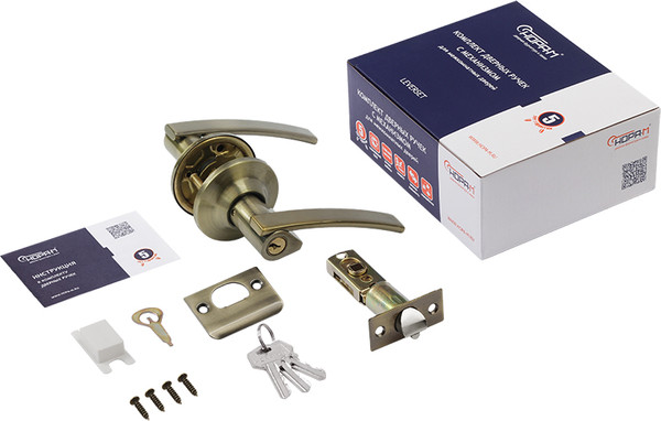 Изображение товара Ручка дверная Нора-М ТТ14-01 (старая бронза)