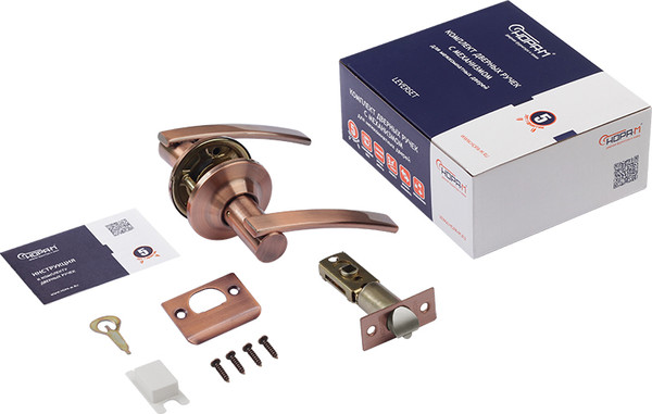 Изображение товара Ручка дверная Нора-М ТТ14-05 (старая медь)