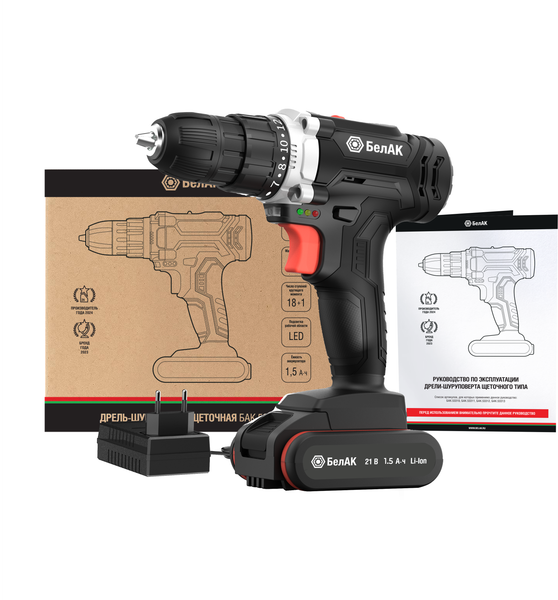 Изображение товара Аккумуляторная дрель-шуруповерт БелАК БАК53310