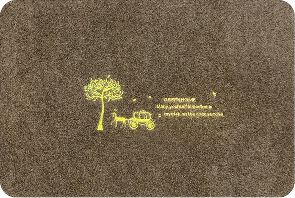 Изображение товара Коврик грязезащитный Qingdao Graceline Creative (40x60, Green-Home-Brown)